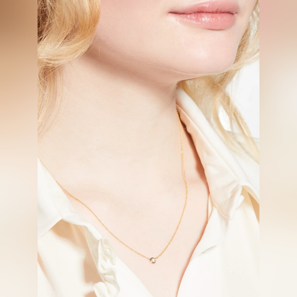 Roberto Coin 18k Diamond Station Neckace
